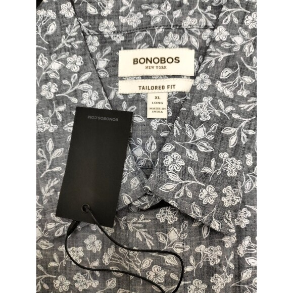 Bonobos Riviera Short Sleeve Men's Shirt Buttondown Tailored Fit Long XL 283552 - Picture 5 of 5